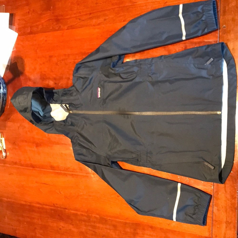 Kids size 12 navy raincoat